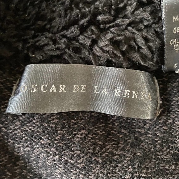 Oscar de la Renta Gray button down cardigan size S - Picture 4 of 11